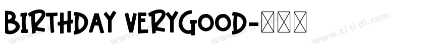 Birthday Verygood字体转换